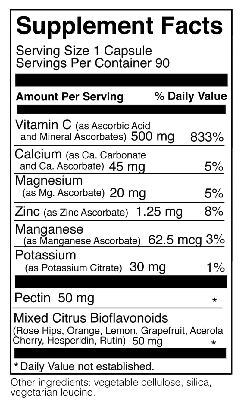 Super C 90 Capsules Doctor s Nutrition